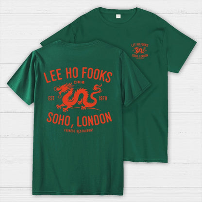 Lee Ho Fooks Vintage Resto Front And Back Printing Geek T-Shirt