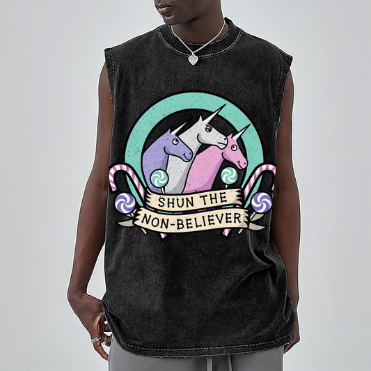 Shun the Non-Believer Vintage Distressed Washed Tank