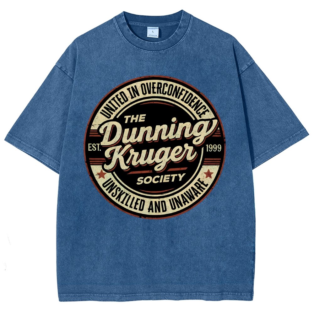 Dunning Kruger Society Vintage Distressed T-shirt