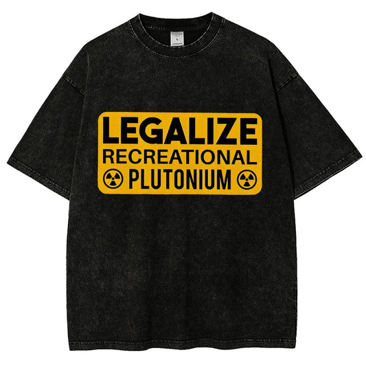 Legalize Recreational Plutonium Vintage Distressed T-shirt