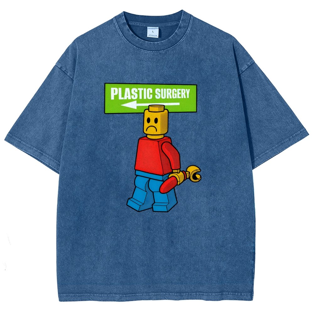 Plastic Surgery Vintage Distressed T-shirt