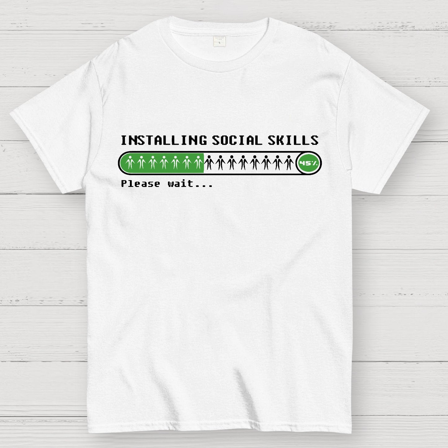 Funny Installing social skills Geek T-Shirt