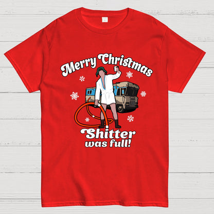 Merry Christmas Shitter Was Full Geek T-Shirt