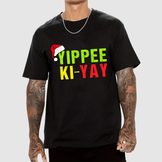 Yippee-Ki-Yay Funny Christmas Geek T-Shirt