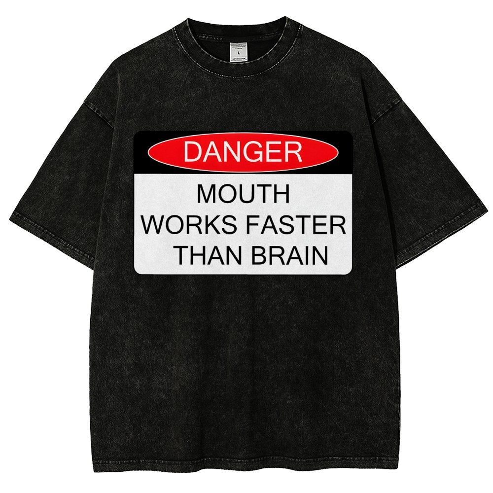 Danger Vintage Distressed T-shirt