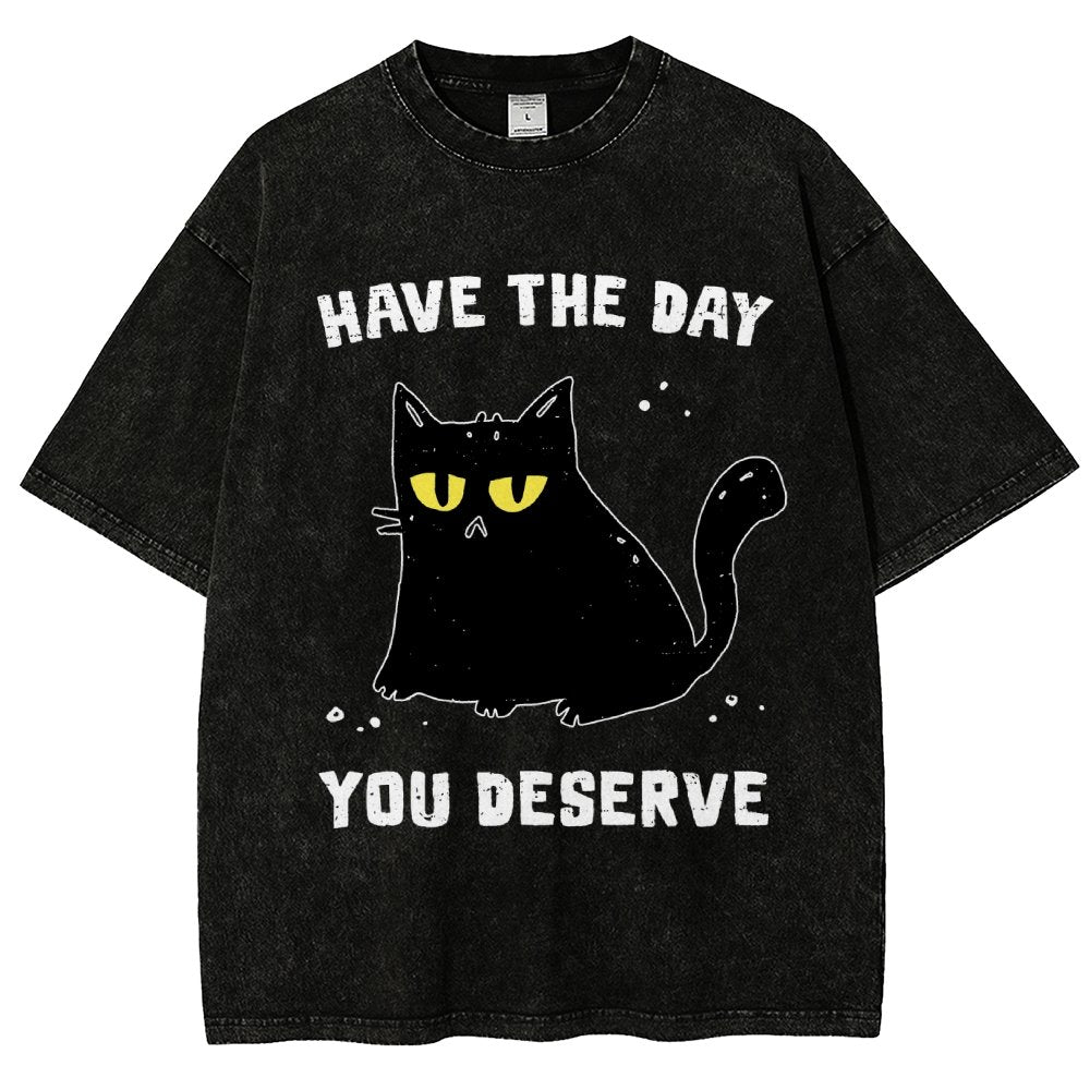 Karma Kitten Vintage Distressed T-shirt