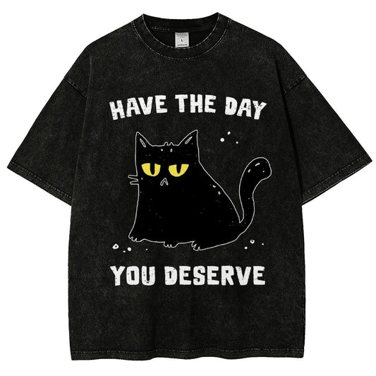 Karma Kitten Vintage Distressed T-shirt
