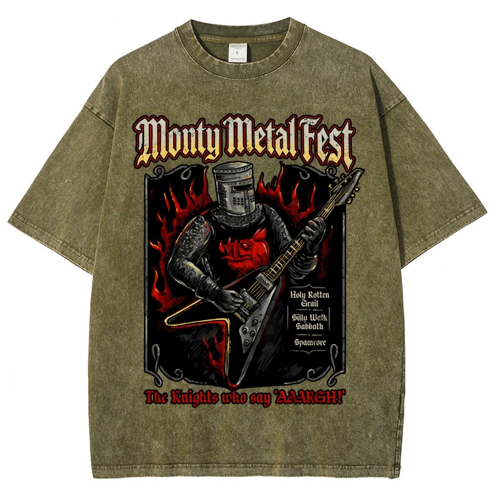 Monty Metal Fest Vintage Distressed T-shirt