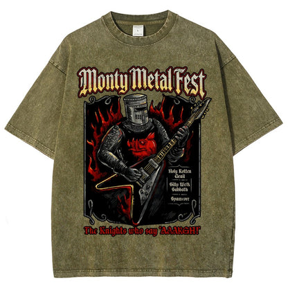 Monty Metal Fest Vintage Distressed T-shirt