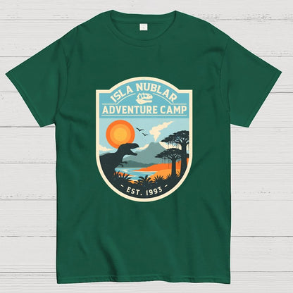 Dinosaur Island Adventure Camp Geek T-Shirt