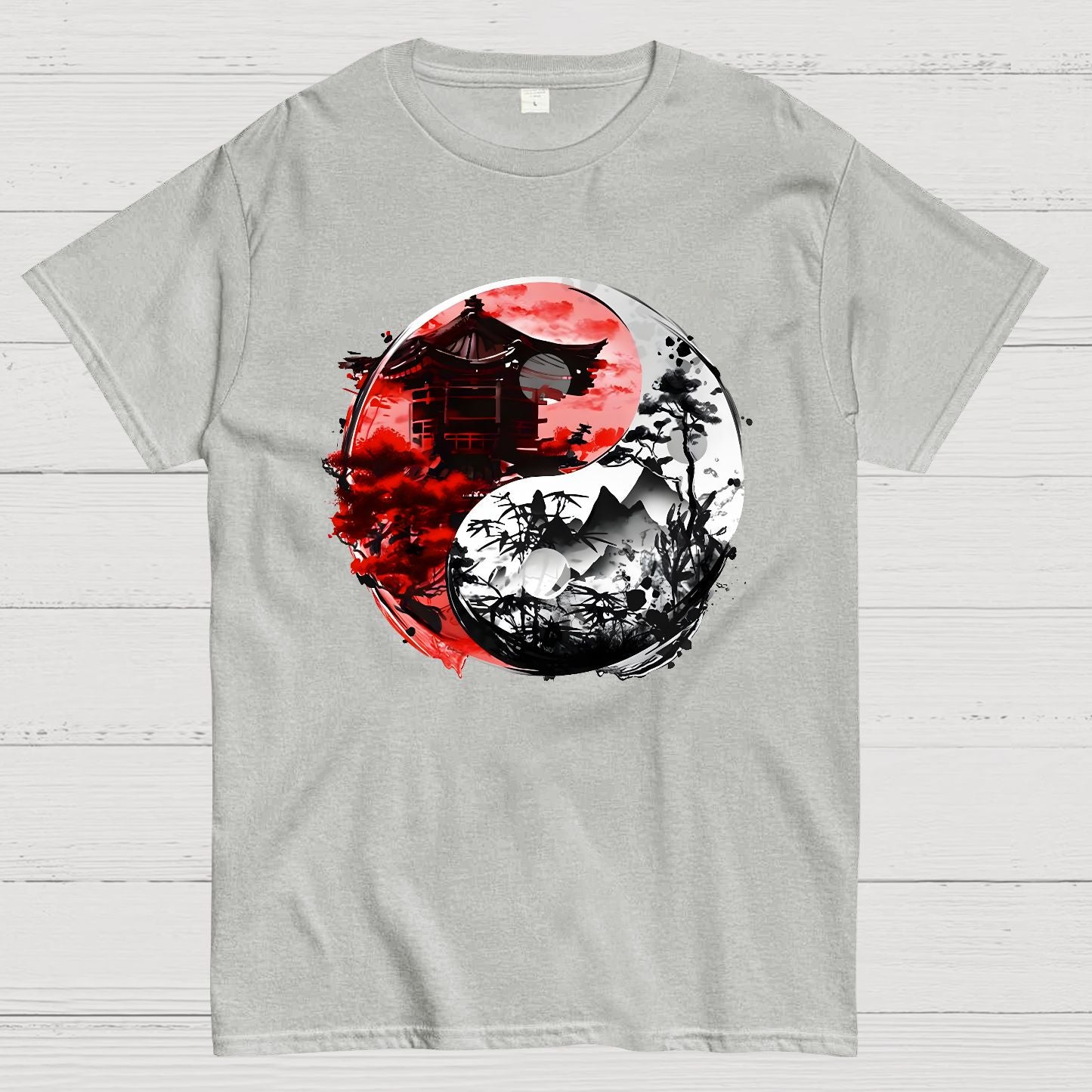 Temple Yin yang Geek T-Shirt