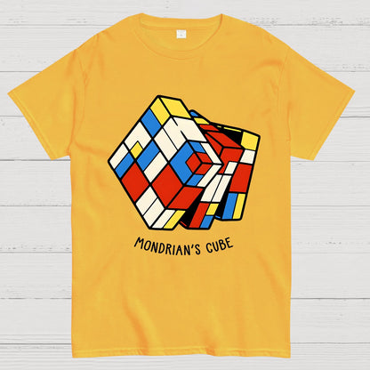 The Mondrian Rubik Cube Geek T-Shirt