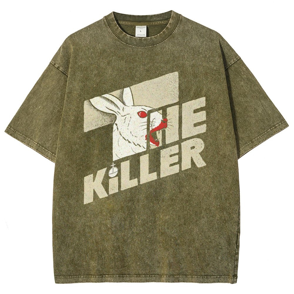 The Glowing Rabbit Vintage Distressed T-shirt