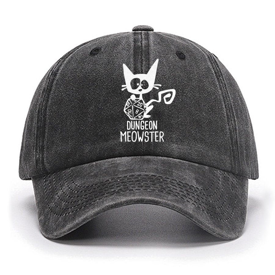 Dungeon Meowster Funny Unisex Gamer Cotton Hat