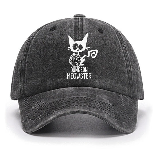 Dungeon Meowster Funny Unisex Gamer Cotton Hat