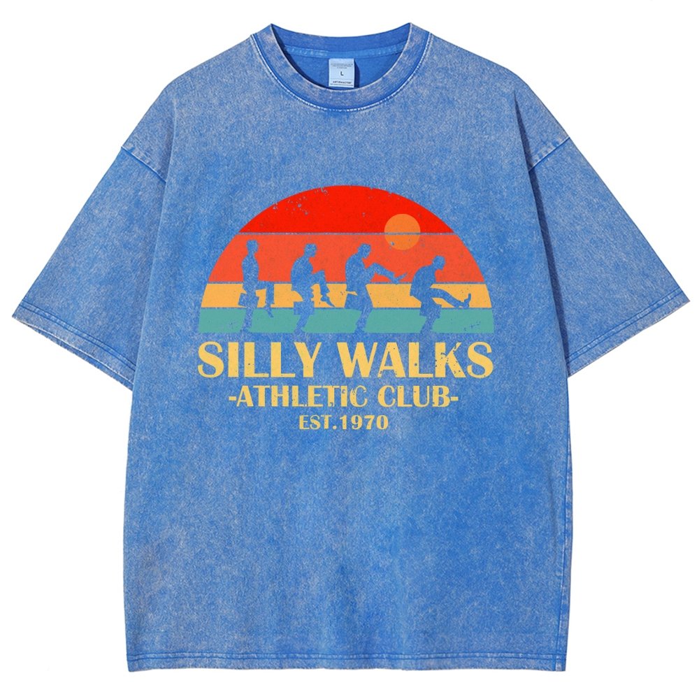 Silly Walks - Athletic Club Vintage Distressed T-shirt