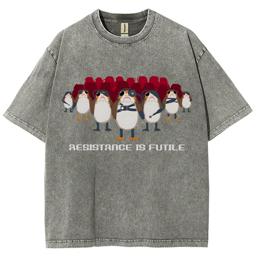 Resistance is Futile Vintage Distressed T-shirt
