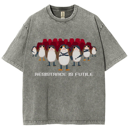 Resistance is Futile Vintage Distressed T-shirt