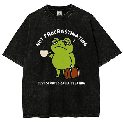 Not Procrastinating Vintage Distressed T-shirt
