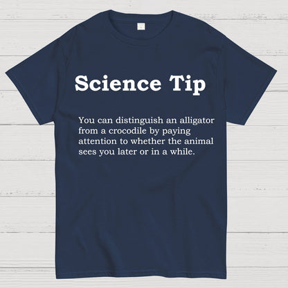 Crocodile Alligator Funny Science tip Geek T-Shirt