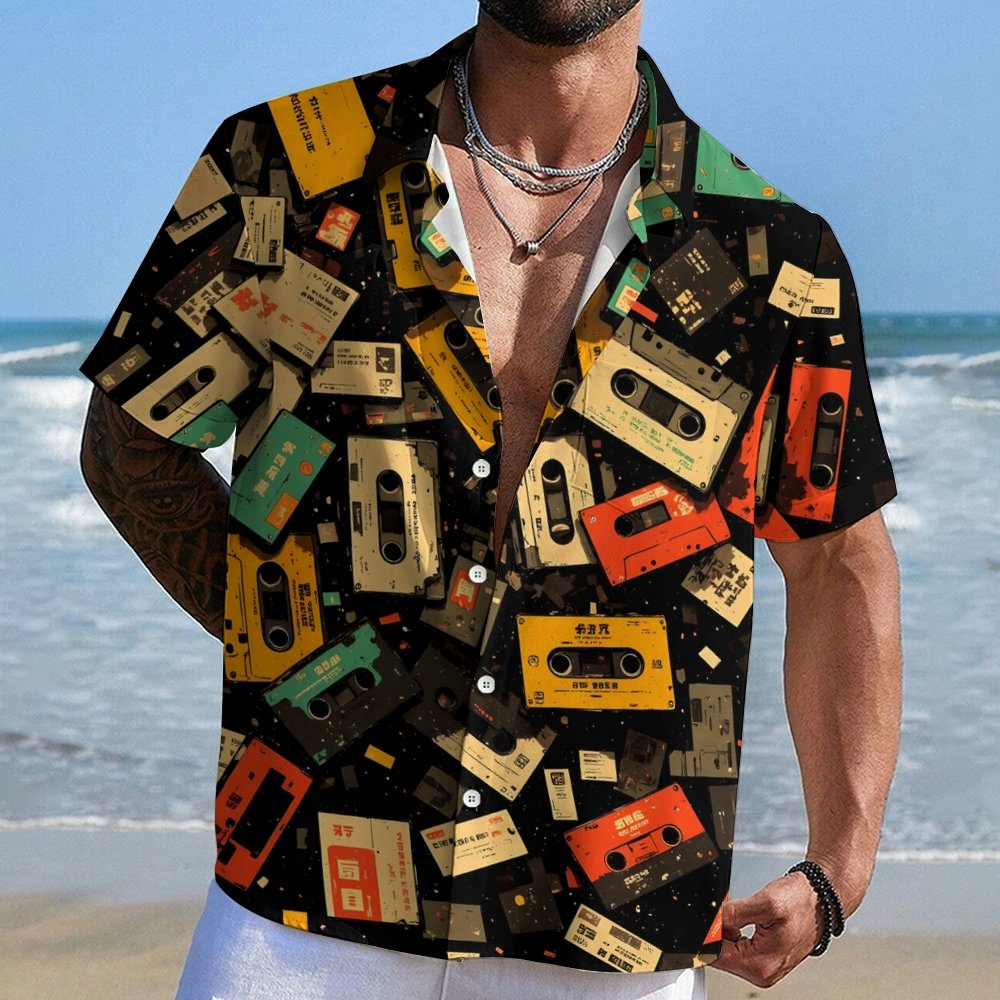 Vintage Tape Geek Hawaiian Shirt