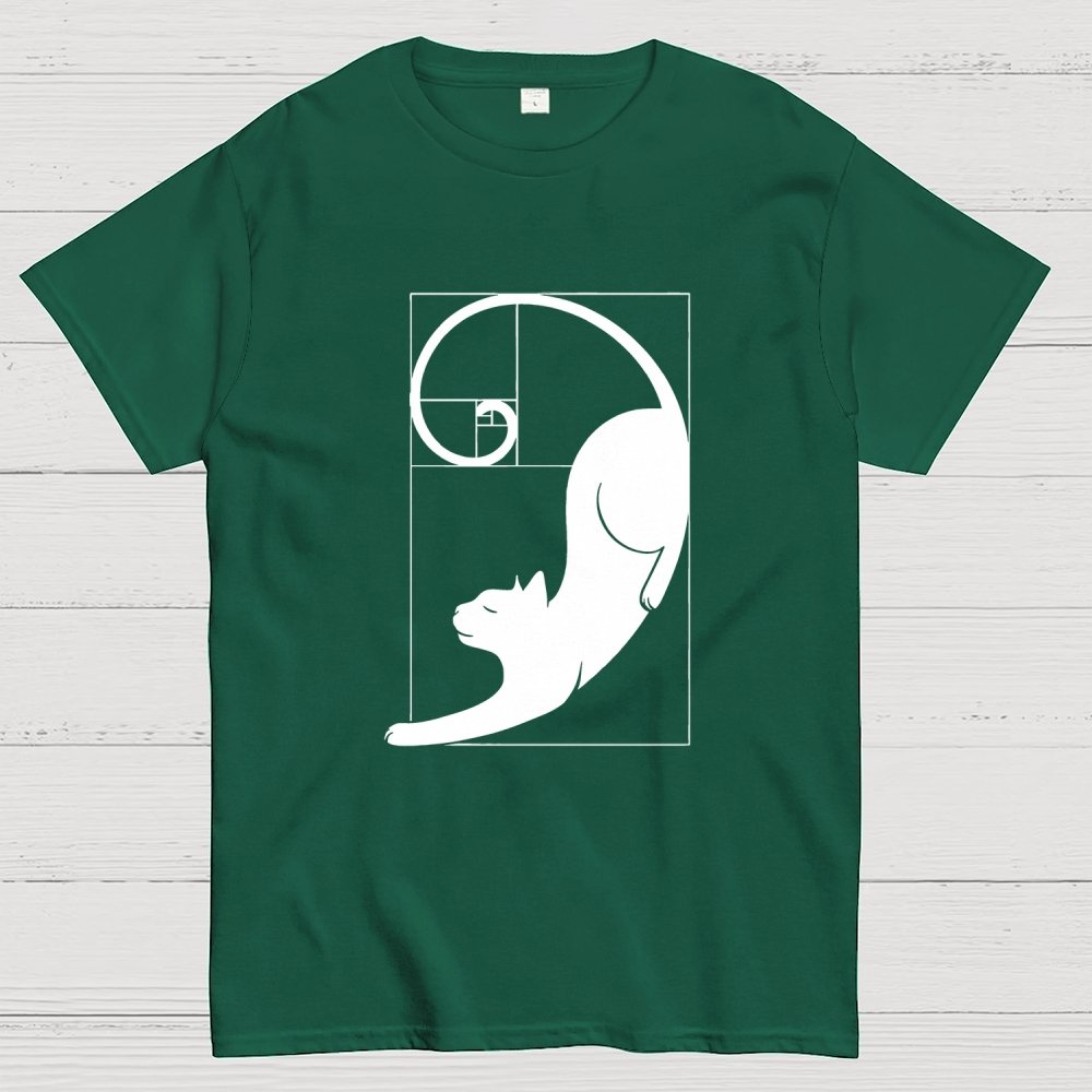 Fibonacci cat golden ratio Geek T-Shirt