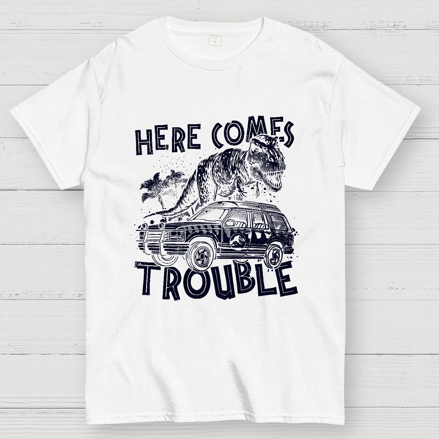 Here Comes Trouble Geek T-Shirt
