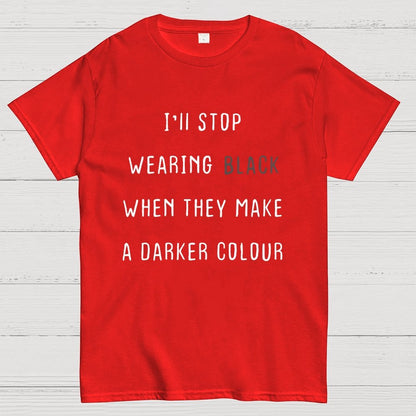 Wearing Black Geek T-Shirt