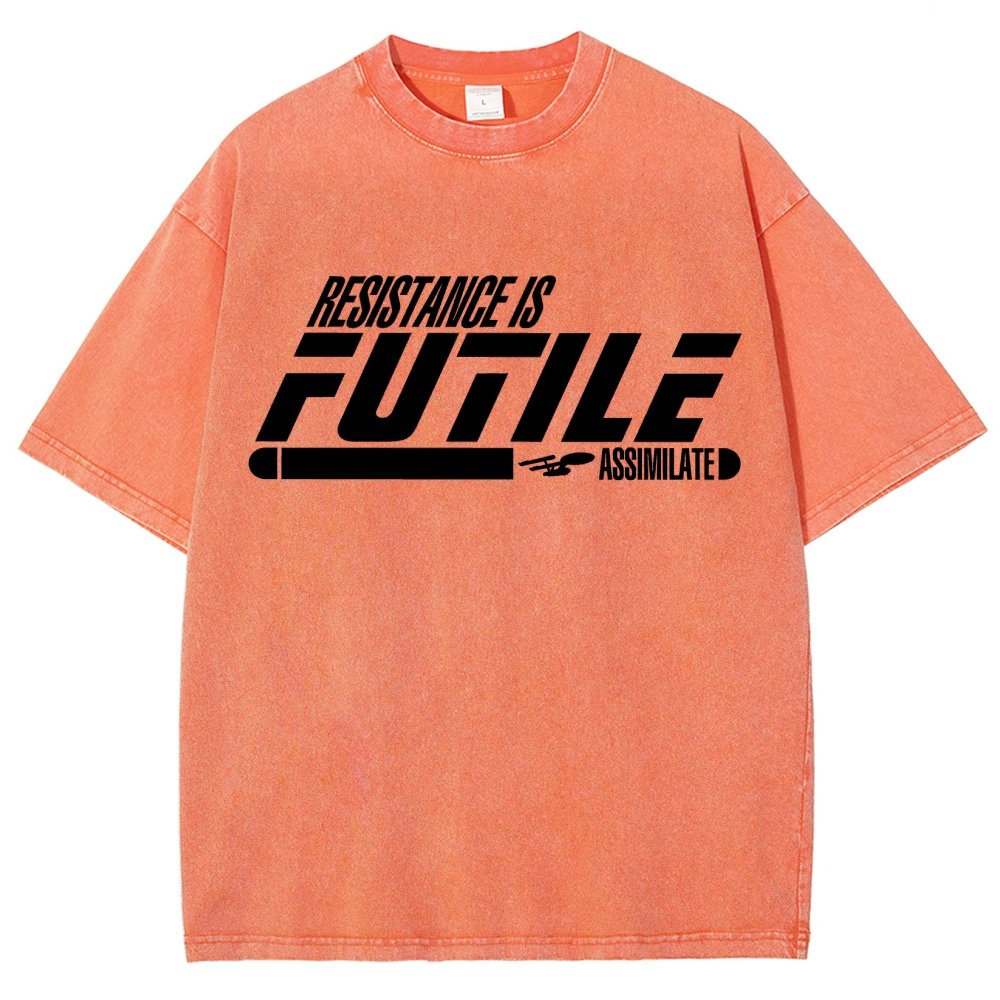 Resistance is Futile Vintage Distressed T-shirt