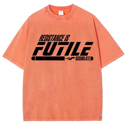Resistance is Futile Vintage Distressed T-shirt