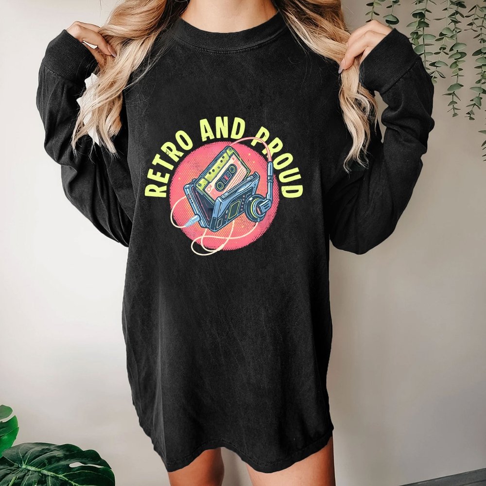 Retro and Proud Washed Long Sleeve Tee