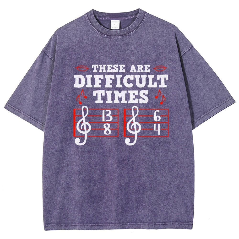 These Are Difficult Times Vintage Distressed T-shirt