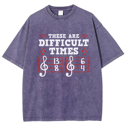These Are Difficult Times Vintage Distressed T-shirt