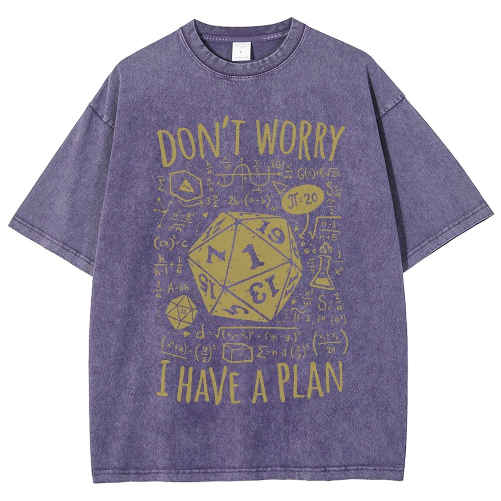 I Have A Plan Vintage Distressed T-shirt
