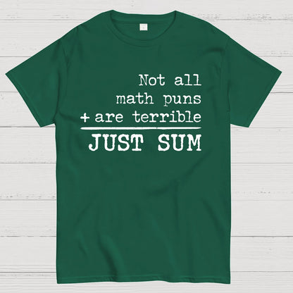 Not All Math Puns Are Terrible Just Sum Geek T-Shirt