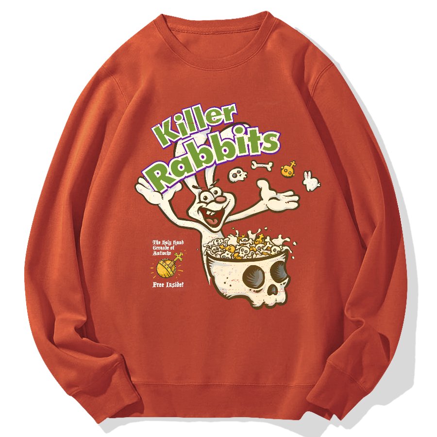 Killer Rabbit Cereal Geek Cotton Sweatshirt