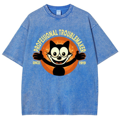 Professional Troublemaker Vintage Distressed T-shirt
