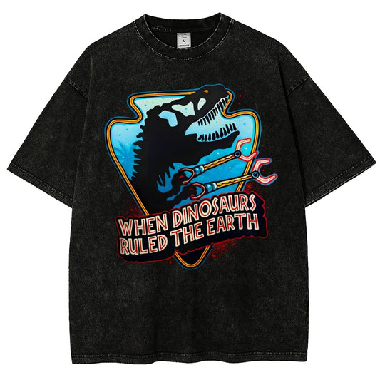 When Dinosaurs Ruled The Earth Vintage Distressed T-shirt