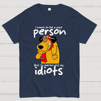 Sourronded by idiots Unisex Geek T-Shirt