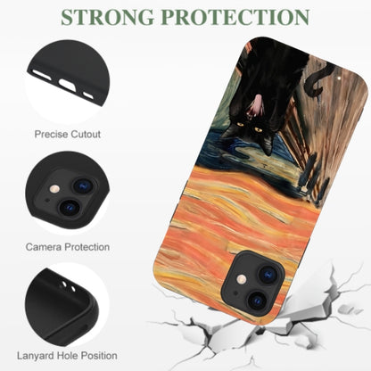 Black Cat Screams Phone Cases