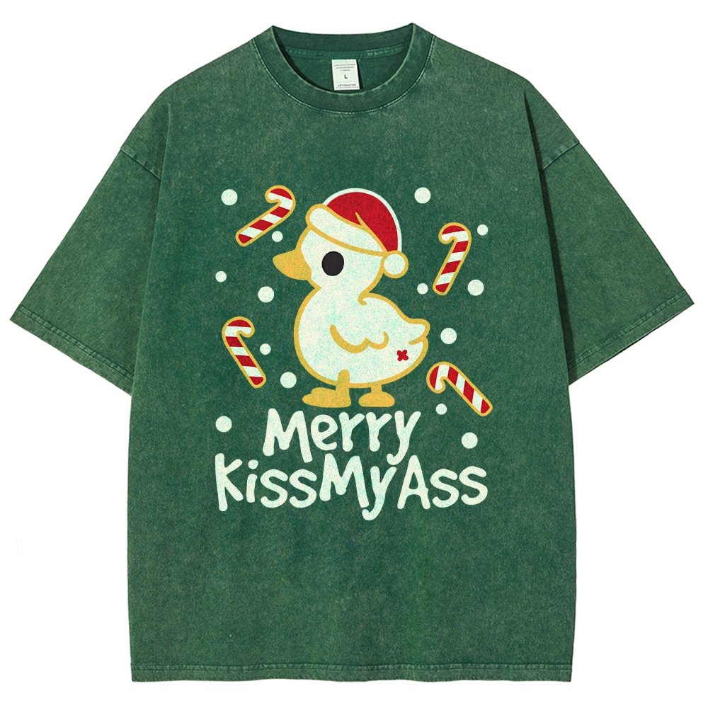 Duck Merry Kissmyass Vintage Distressed T-shirt