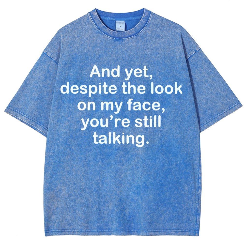 Funny Words Vintage Distressed T-shirt