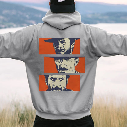 Buono Brutto Cattivo Printed Back Unisex Cotton Hoodie