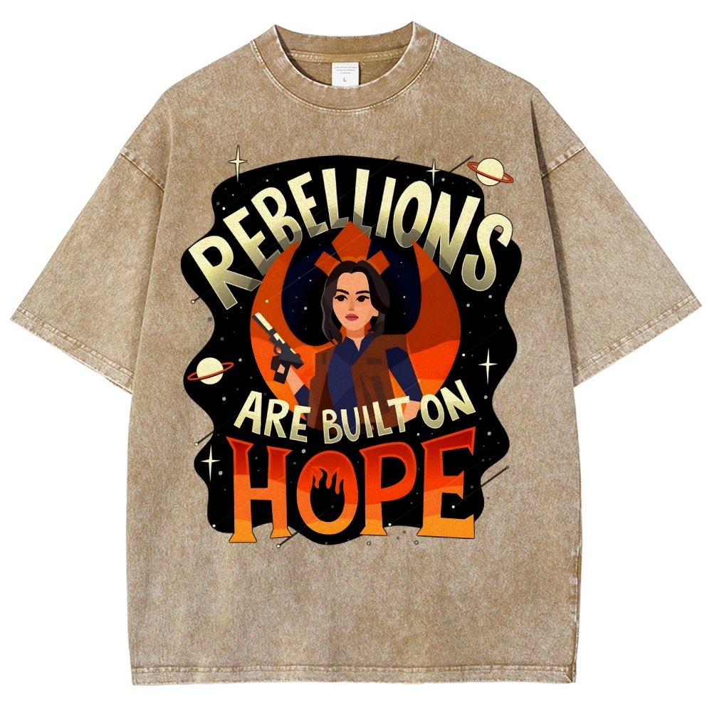 Rebellions Are Built on Hope Vintage Distressed T-shirt