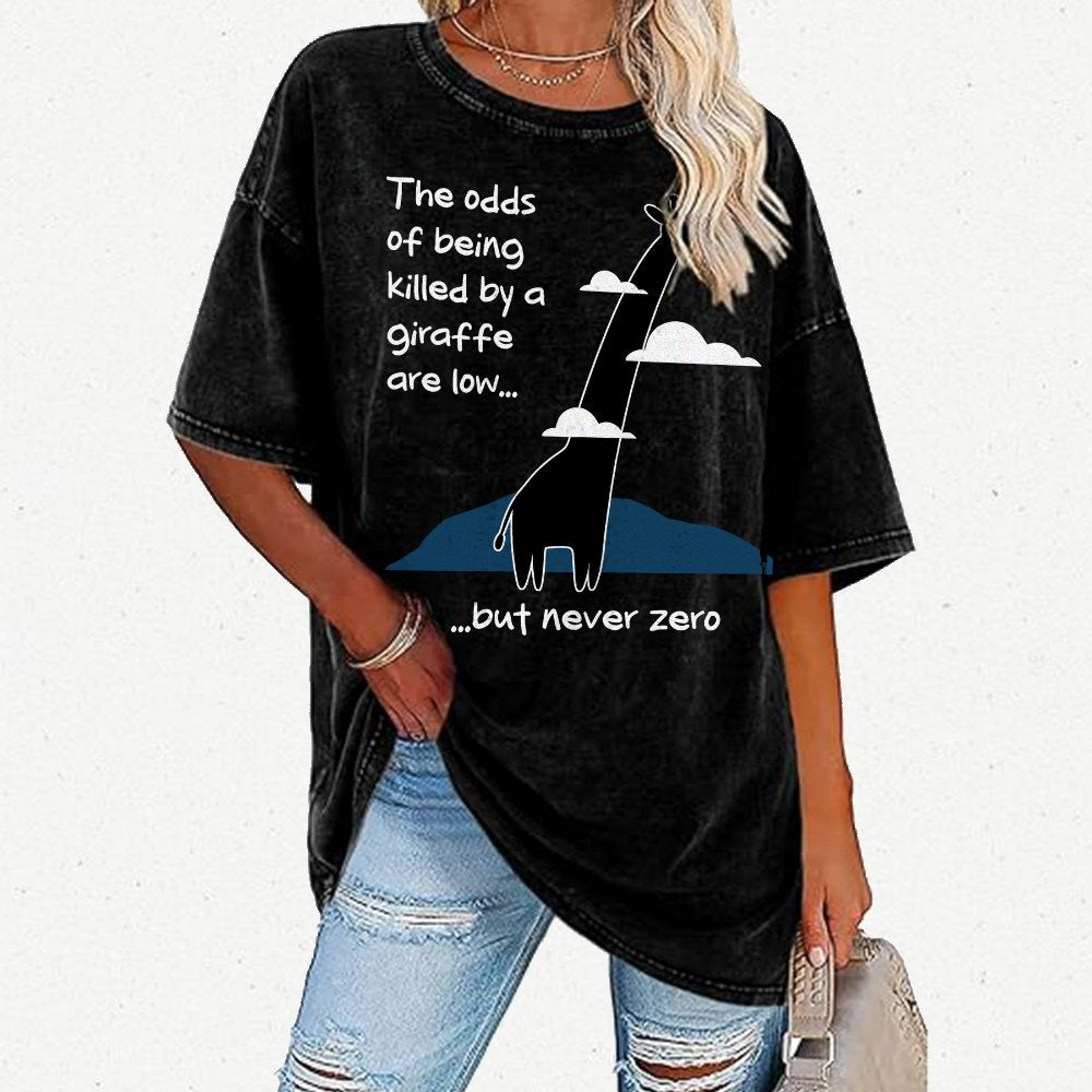 Killer Giraffe Vintage Distressed T-shirt