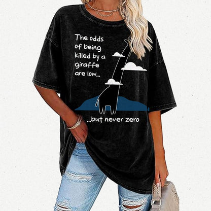 Killer Giraffe Vintage Distressed T-shirt