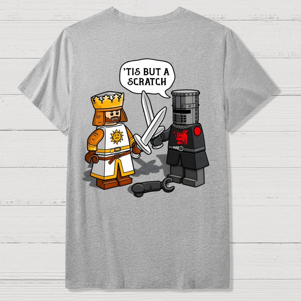 King Vs Knight Back-printed Geek T-shirt