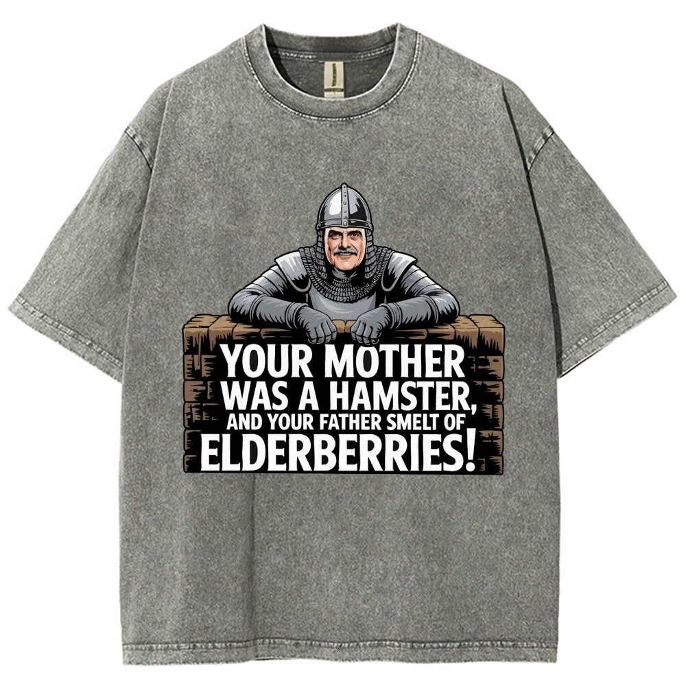 Your Mother Was A Hamster And Your Father Smelt Of Elderberries Vintage Distressed T-shirt