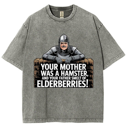Your Mother Was A Hamster And Your Father Smelt Of Elderberries Vintage Distressed T-shirt