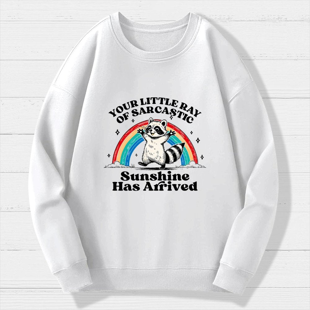 Your Little Ray of Sarcastic Sunshine Has Arrived Geek Cotton Sweatshirt